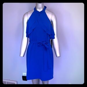 bebe Ruffled Halter Dress